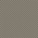 apró pöttyök - small polka dot in taupe - európai pamut puplin méteráru