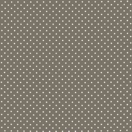   apró pöttyök - small polka dot in taupe - európai pamut puplin méteráru