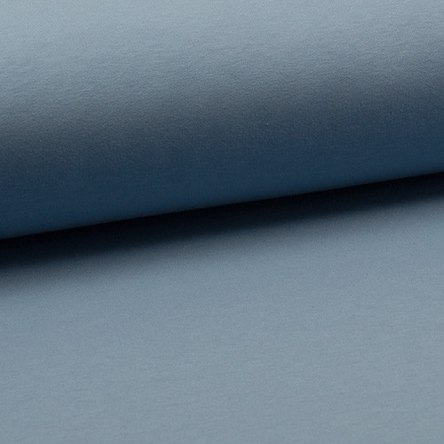 szürkéskék - dusty blue - elasztikus pamut fésült futter méteráru