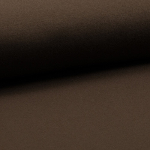 dark brown - elasztikus pamut fésült futter méteráru