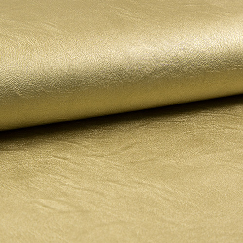 metallic leather - gold - textilbőr méteráru