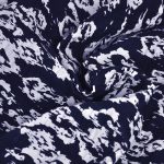 ikat navy - krepp méteráru - seersucker