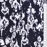ikat navy - krepp méteráru - seersucker