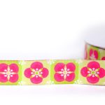 floral tiles - szövött szalag