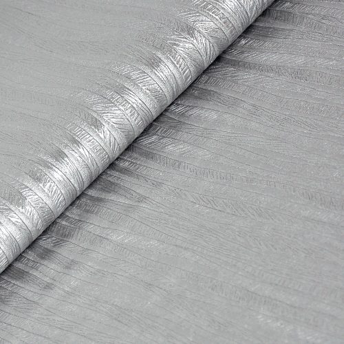 grain silver - ezüst színű, erezet mintájú műbőr méteráru
