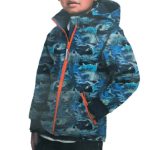 waves in blue - mintás softshell méteráru