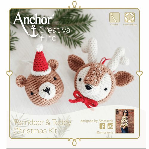 reindeer & teddy head - horgoló / amigurumi készlet
