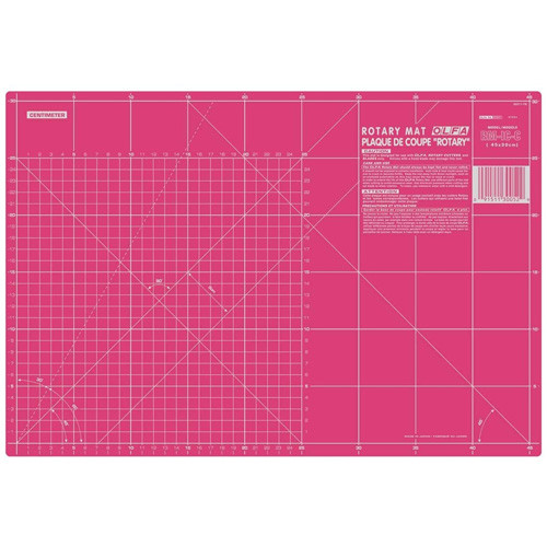 vágóalátét 45 x 30 cm - pink