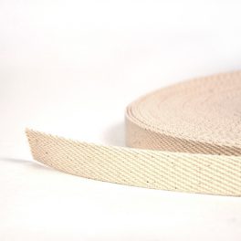 pamut heveder - 20 mm - natúr