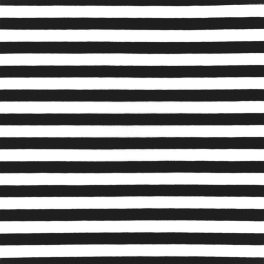 stripes black and white - mintás jersey méteráru