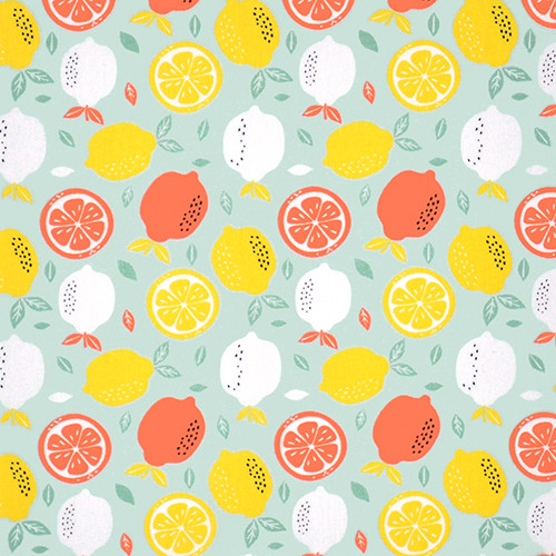 fresh lemon in mint - designer pamut méteráru