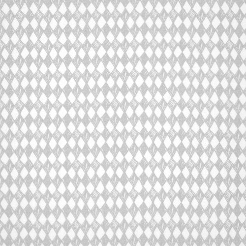 harlequin pattern in grey - európai pamut puplin méteráru