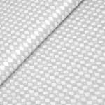 harlequin pattern in grey - európai pamut puplin méteráru