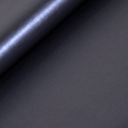 metallic navy - egyszínű, kopásálló műbőr méteráru