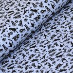 boys favourites in light grey melange - mintás elasztikus szabadidő / jogging méteráru - fésületlen