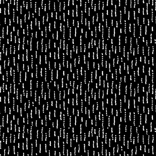 funky dotted stripes in black - mintás futter méteráru - fésületlen