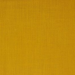 okker - pamut slub - szellős, pamut muszlin anyag